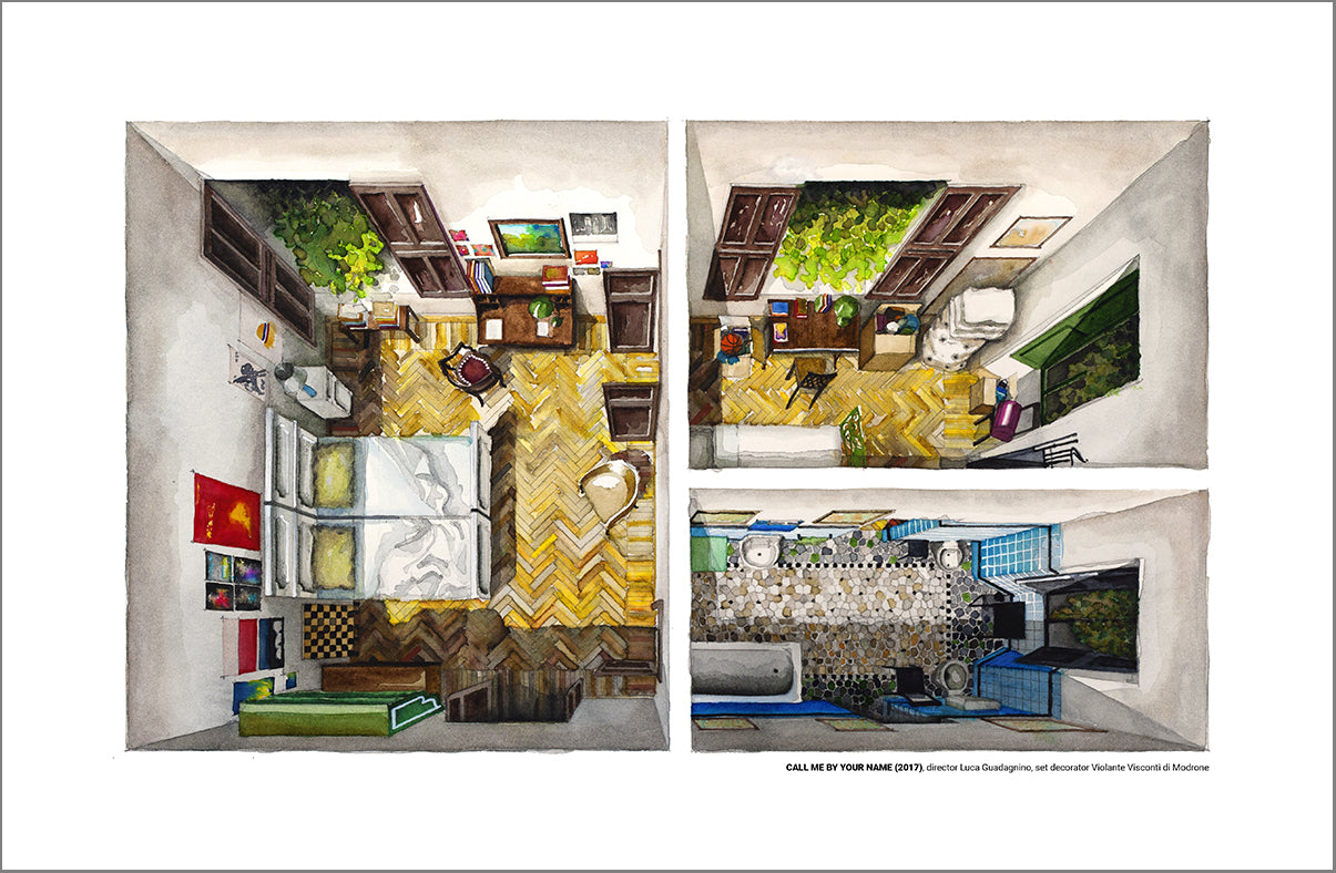 CALL ME BY YOUR NAME, the rooms of Elio and Oliver