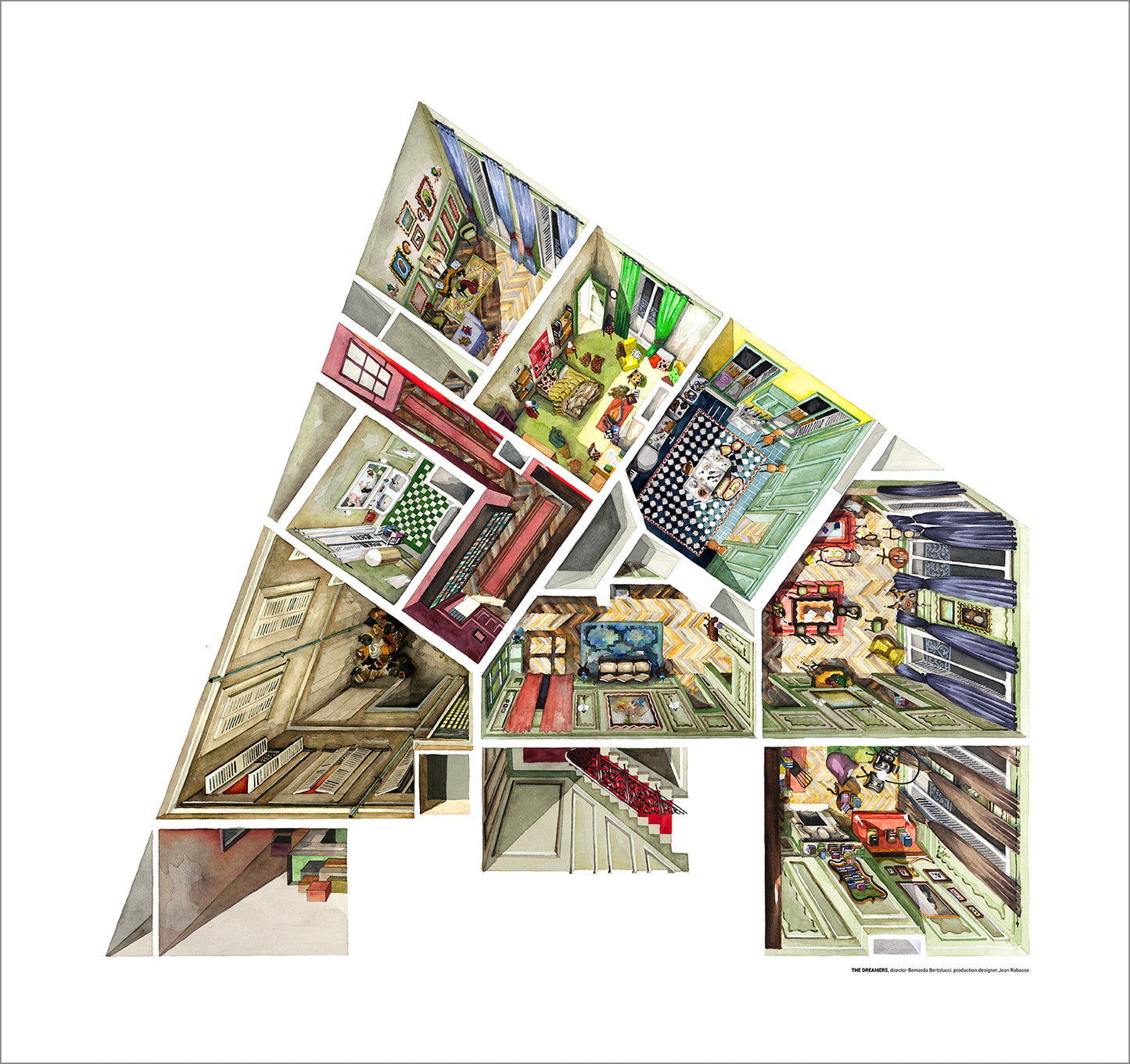 The apartment in THE DREAMERS